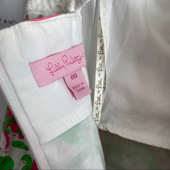 Lilly Pulitzer Franco Strapless Dress Size 00 Forgot My Trunks - Picture 9 of 9